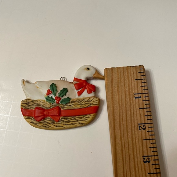 Schmid Christmas Tree Ornament  Dove & White Duck Vintage - Picture 3 of 11